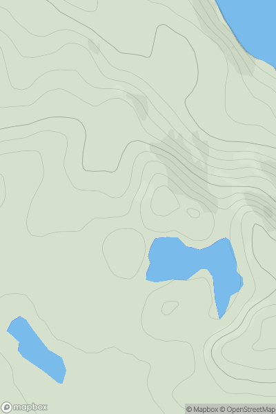 Thumbnail image for Meall Gorm [Loch Torridon to Loch Maree] showing contour plot for surrounding peak